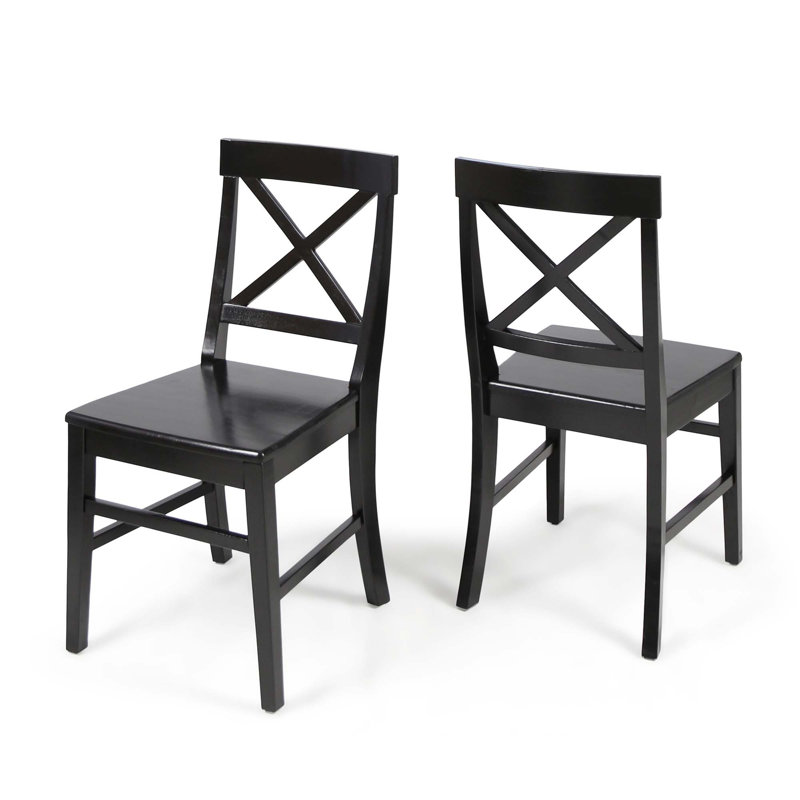 Chaises de salle à manger Farmhouse, Noir, noir, noir, noir