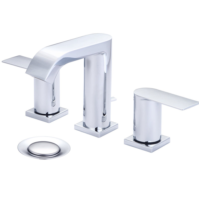 I4 2-handle Bathroom Faucet with Drain Assembly, Polished Chrome