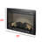 28 Inch Electric Fireplace Insert Multicolored Remote Control Flames Insert Mount Vent Free Double Safety Protection 1400w Heat With 11 Temperature Settings