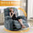 Oversized 360° Swivel Rocker Recliner Chair With 8-Point Vibration Massage & Lumbar Heating - Usb Charge Port, Cup Holders & Side Pockets For Living Room, 350Lb Capacity-718176980