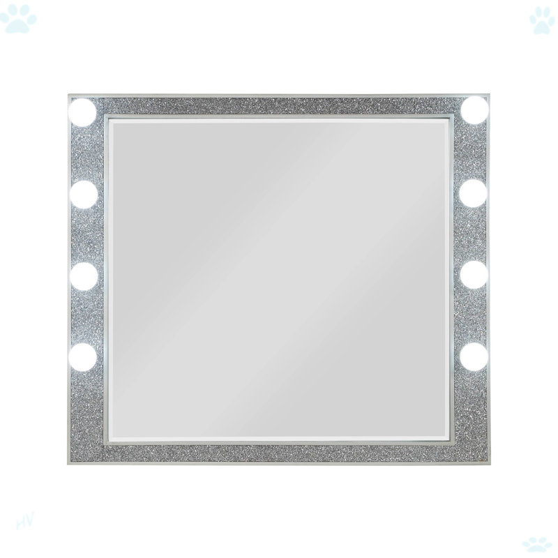 Miroir Sliverfluff avec finition champagne et lumière