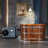 54" Rubber Wood Indoor Cold Plunge Tub with 1.3 HP High-Performance Cooling and Heating Chiller-103531635
