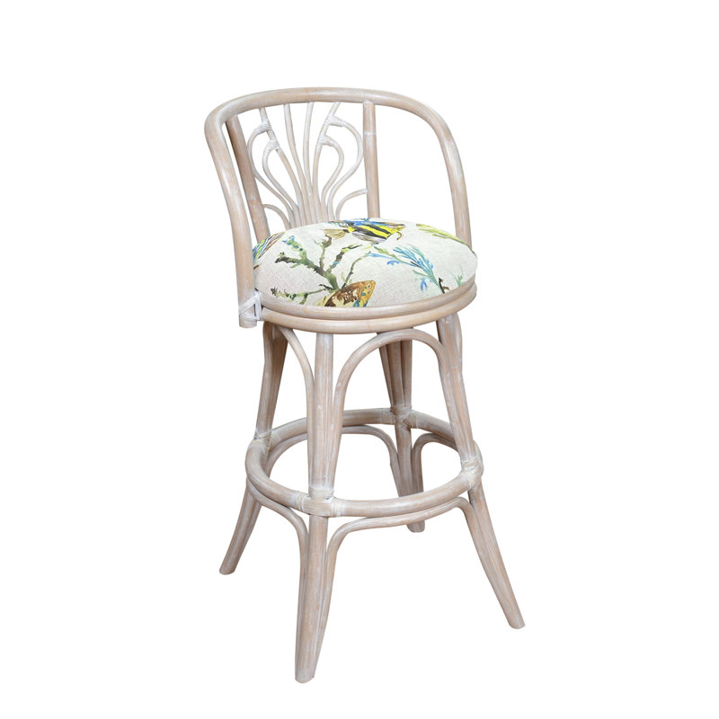 Tabouret de bar et de comptoir Conagh, Tabouret de bar (siège d’une hauteur de 30 po), Bois flotté rustique