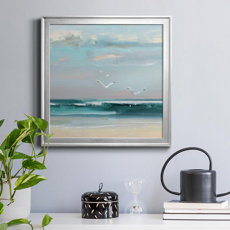 Summer Soar - Reproduction d'art sur toile encadrée, Argent, H 30,5 po x l 30,5 po x P 1,5 po