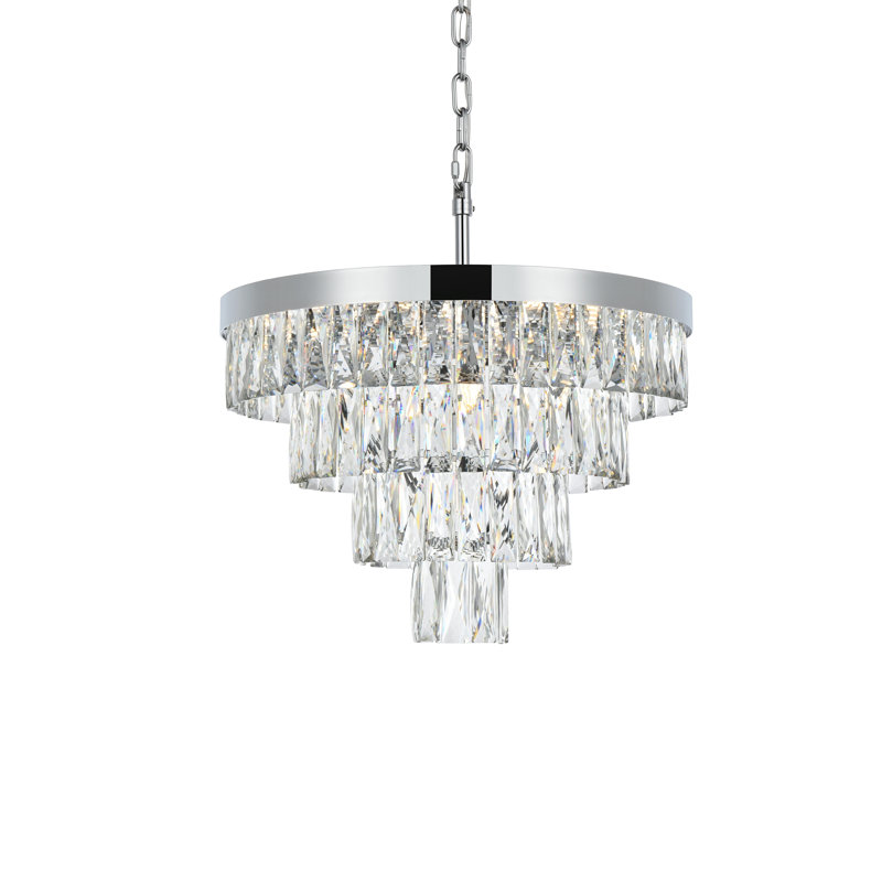 Lustre rond 20 pouces Iva , Chrome chrome