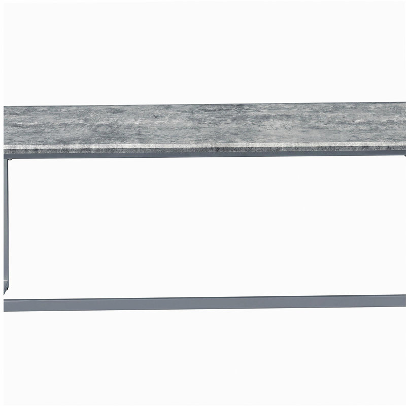 Ensemble de loisirs gris et argent avec base en bois, Silver, Gray, Marble