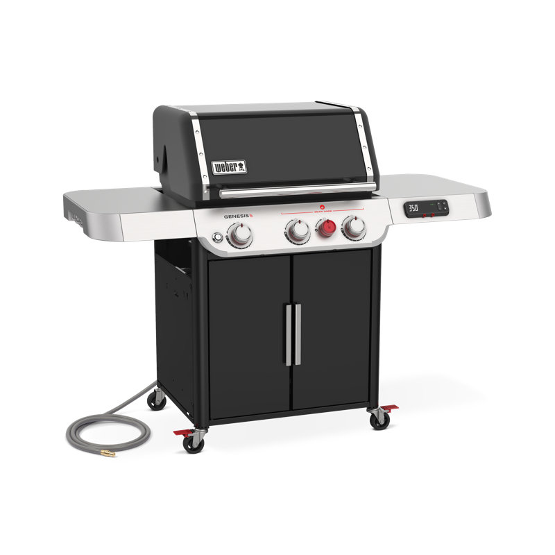 Weber Genesis Smart 325s Gas Grill, 3 Burner, Liquid Propane, Black