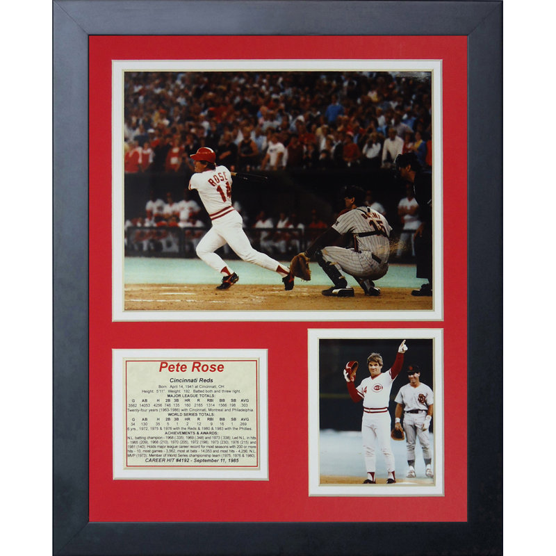 Souvenirs encadrée pete rose-hit #4192