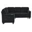 Canapé en L avec canapé-lit, canapé-lit avec siège de rangement, canapé modulaire à 5 places avec port USB, canapé modulaire pour salon, appartement-188363253