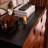 Black+Dark-brown Solid + Manufactured Wood Accent Cabinet