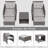 Radostin 5- Piece Rattan Patio Seating Group with Ottomans-1450812800
