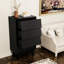 Commode à 4 tiroirs en noir