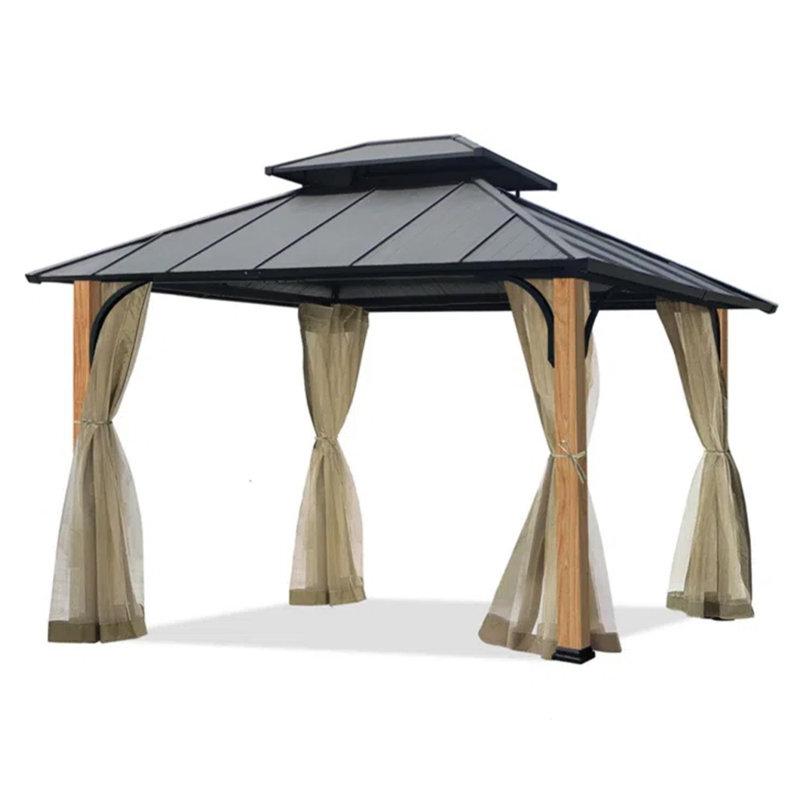 Abri de jardin en bois massif, H 126 po x l 168 po x P 144 po