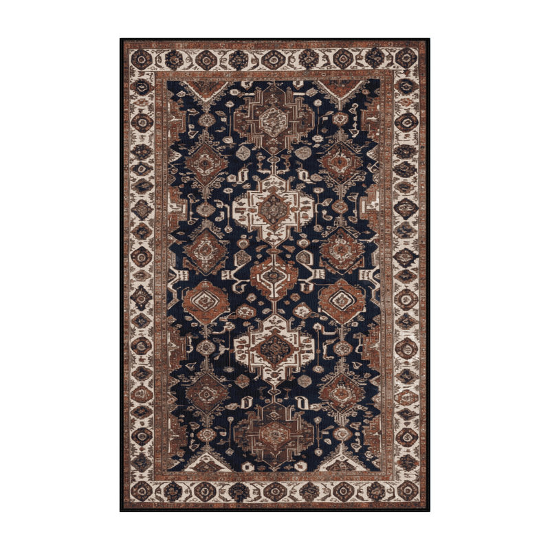Tapis brun lavable à la machine, Tapis de couloir 2 pi x 4 pi