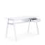 Birl Glass Top Metal Base Writing Desk-1878219542