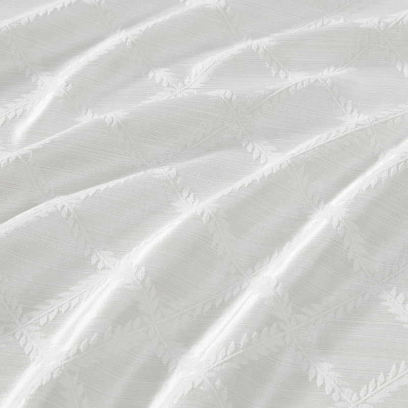 Lenox Laurel Leaf Damask Tablecloth, White, 90" Round