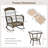 Patio Rattan Rocker Chair with Thick Cushion and High Back for Garden Backyard Porch-199102935