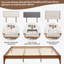 Structure de lit plateforme en bois de bambou massif avec support en lattes de bois, aucun sommier requis, assemblage facile-1884350883-1892485331