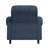 Bustle-Back Pushback Recliner Chair with Nailhead Trim in Chenille-92610671
