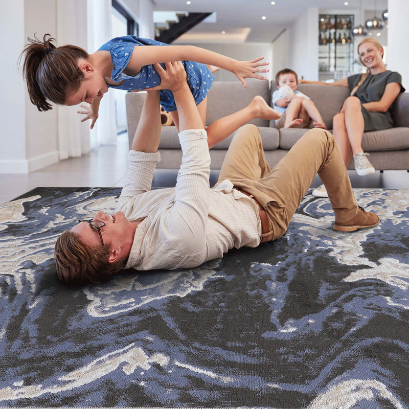 Collection Abstract Non-Shedding Living Room Bedroom Dining Home Office Stylish And Stain Resistant Area Rug