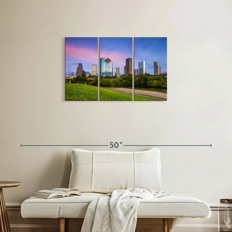 Coucher de soleil Sirci Houston, Texas, H 20 po x l 33 po