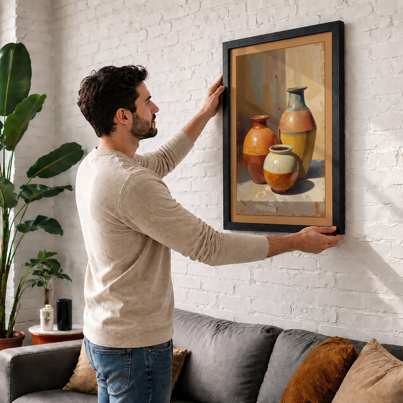 Ceramic Vessels In Repose Minimalist - Print, Unframed, A2 - 59.4 x 42.0 cm