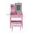 3-Color LED Vanity Mirror with Stool-1741290724