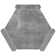 Aureole 8.66 In. X 9.84 In. Matte Coin Gray Porcelain Hexagon Wall And Floor Tile (8.07 Sq Ft/Case) - 18 Sheets