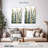 Abstract Geometric Pompom Botanical I On Canvas 3 Pieces Set-92790083