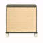 Table de chevet 2 tiroirs champagne foncé