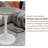 27.6-Inch White-Veined Marble Top Coffee Table, Mid-Century Modern Style, Ideal For Small Spaces And Elegant Living-2051517858