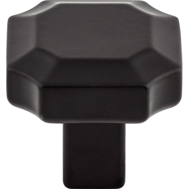 Davenport 1 1/4" Length Geometric Knob, Flat Black
