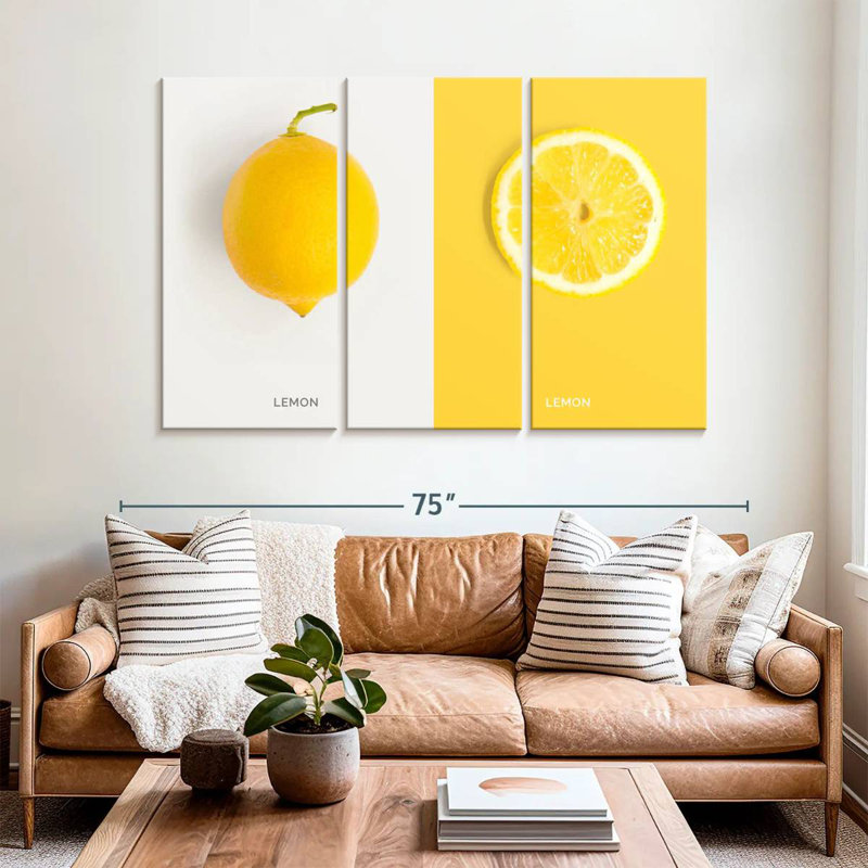 Yarlin Lemon, 42" H x 65" W