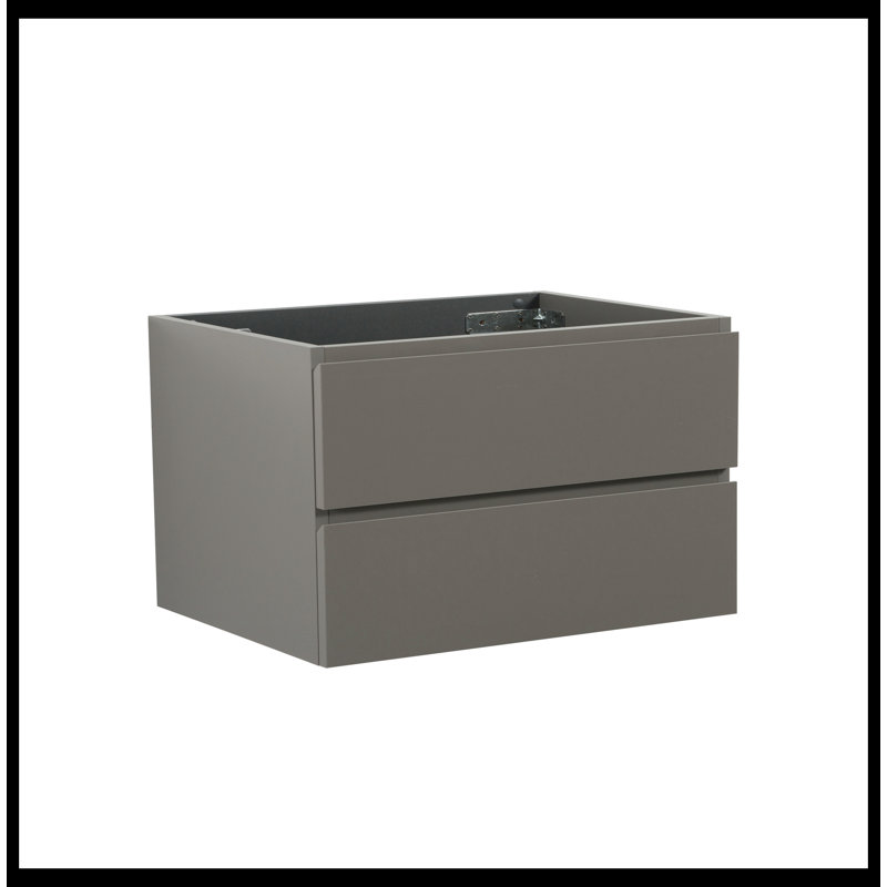 Base de meuble-lavabo Saha seulement, Gris, H 20,5 po x l 35,6 po x P 17,9 po