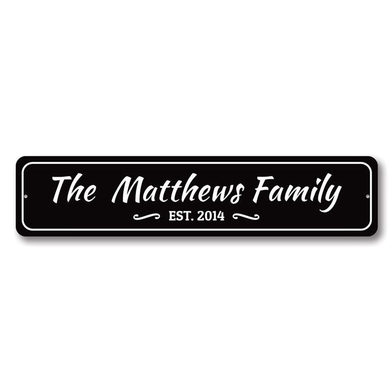Plaque décorative personnalisée en aluminium, H 4 po x l 18 po x P 0,04 po, Oui