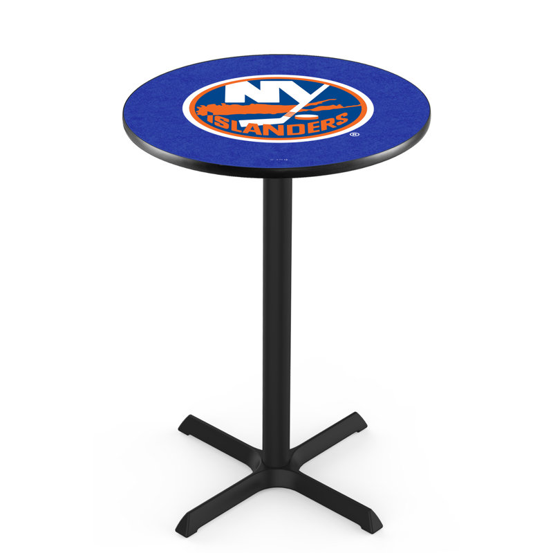 NHL Pub Table, New York Islanders, 42" H x 28" L x 28" W