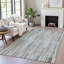 Tapis bleu sarcelle lavable à la machine intérieur / extérieur Xhevrie-112171173