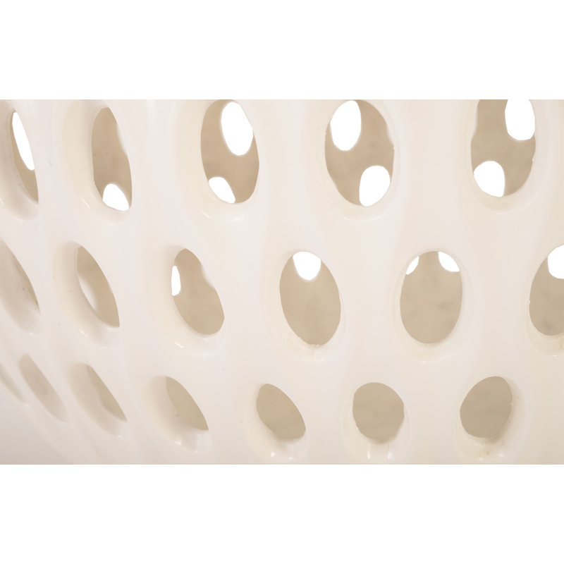 Outdoor Breathe Resin Composite Pot Planter, White