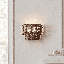 Silencio 2-Light Wall Wall Sconce in Riviera Brass by Breegan Jane