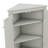 Triangular Corner Cabinet With Adjustable Shelves And Stylish Doors-1207575023