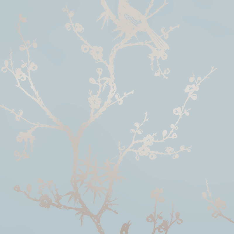 Papier peint peler et coller avec oiseaux par Cynthia Rowley, Mer