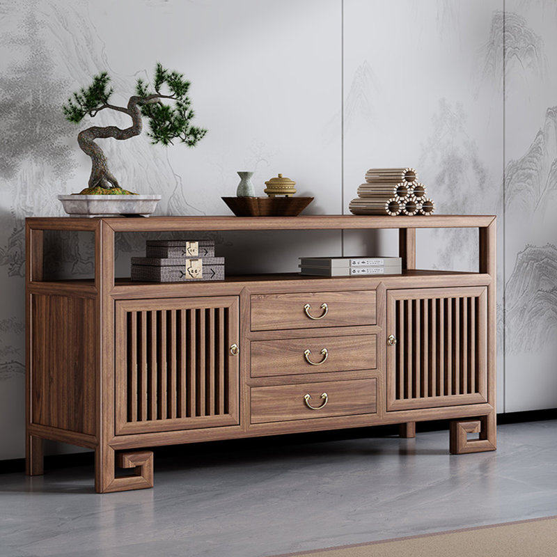 Buffet haut de gamme de style chinois, H 33,8 po x l 59 po x P 14,9 po