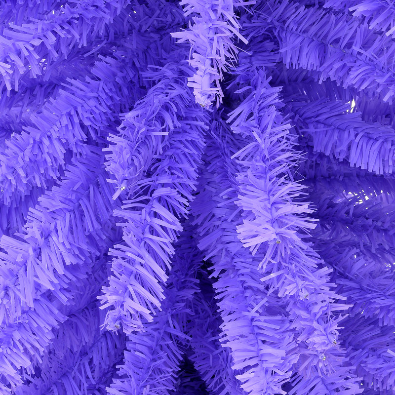 7.5ft Slim Lavender Tree with White Stand