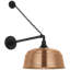 Thomas O'Brien, "Academy 17.5" Anchored Mack Barn Light in Matte Black with 16" Soft Copper Rockhouse Shade-1694186829-1694186828