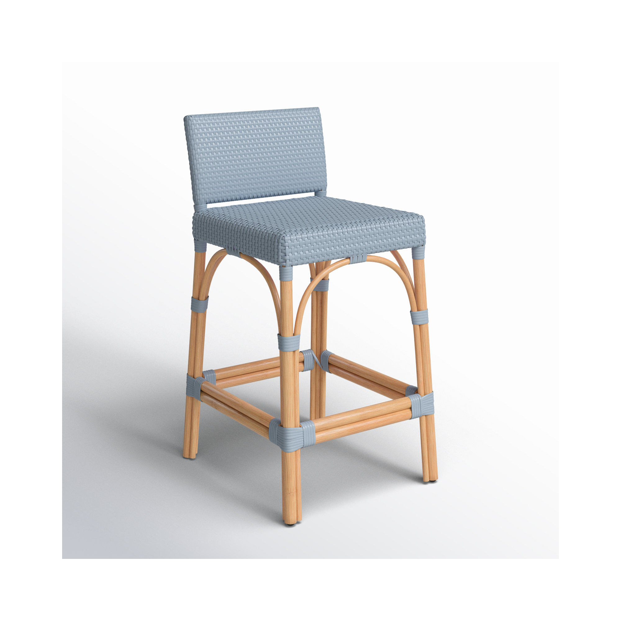 Estella Counter Stool, Blue, Counter Stool 24" Seat Height
