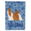 Caniche en polyester à 2 côtés 40 x 28 po standard welcome drapeau maison-957493114