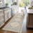 Medallion Non Slip Washable Rug(Beige)-535159235
