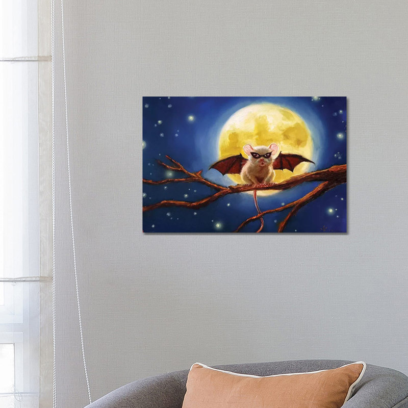 Fledemaus - Wrapped Canvas Painting, 66.04 cm H x 45.72 cm W x 1.91 cm D