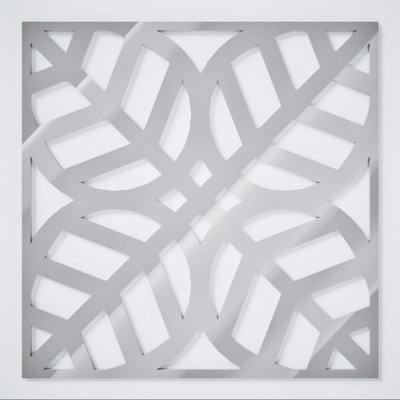 Panneaux muraux décoratifs en acrylique Garland, moyen, l 15 3/8 po x H 15 3/8 po x T 1/8 po, gris