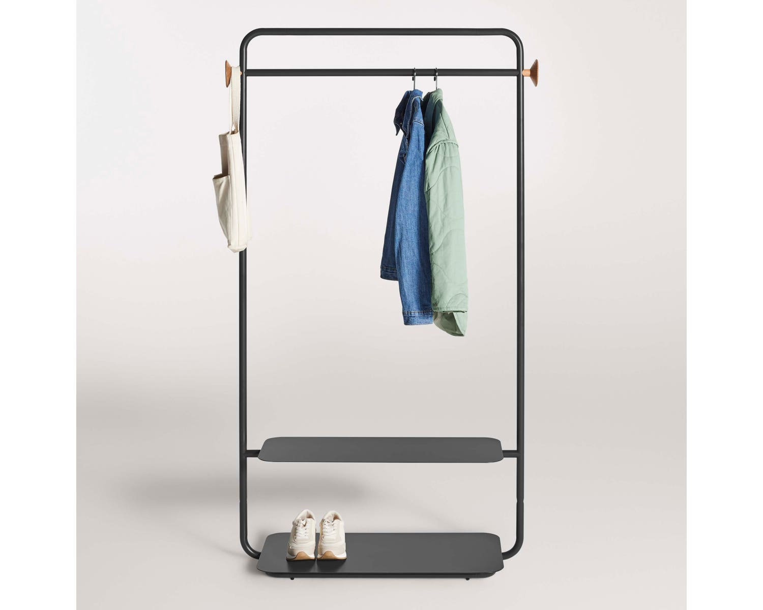 Garden Party 40'' Metal Clothing Rack, Oblivion